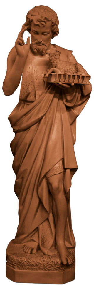 Saint John w/ Sheep Statue - 65-inch