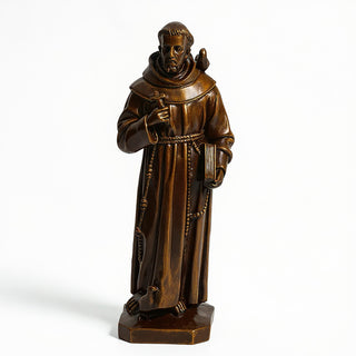 Saint Francis of Assisi with Birds Statue - 24.5-inch — Bronze finish