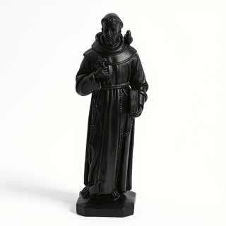 Saint Francis of Assisi with Birds Statue - 24.5-inch — Dusted Black finish