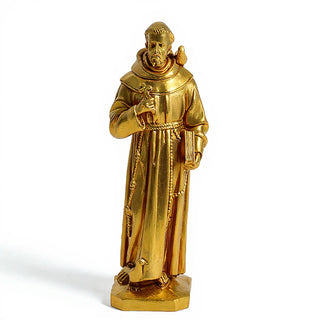 Saint Francis of Assisi with Birds Statue - 24.5-inch — Deep Gold finish