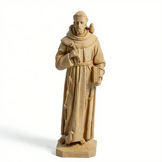 Saint Francis of Assisi with Birds Statue - 24.5-inch — Dusted Sand finish