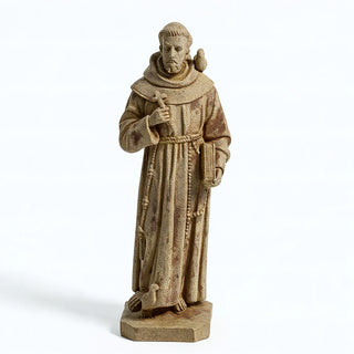Saint Francis of Assisi with Birds Statue - 24.5-inch — Gothic Stone finish