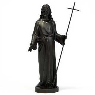 Risen Christ, Without Flag Statue - 39-inch — Iron finish