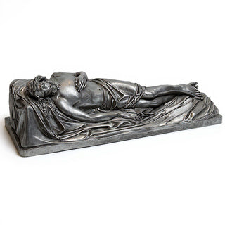 The Dead Christ Statue - 60-inch — Aged Silver finish