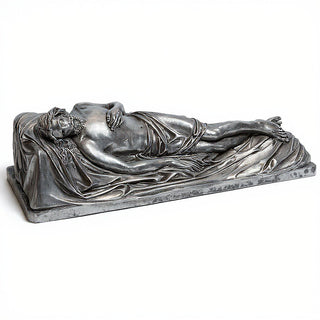 The Dead Christ Statue - 60-inch — Antique Silver finish