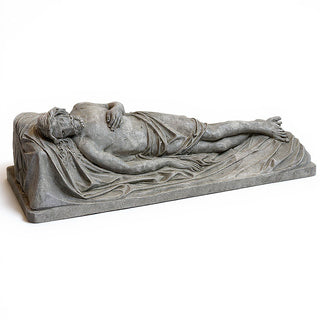 The Dead Christ Statue - 60-inch — Limestone finish