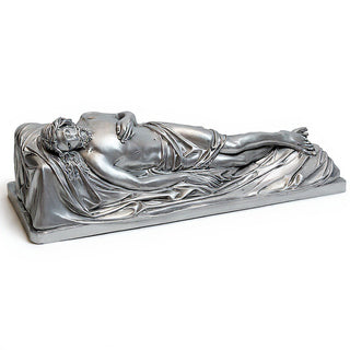 The Dead Christ Statue - 60-inch — Silver finish