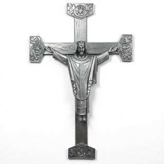 Christ the King Statue - 36-inch — Aged Silver finish