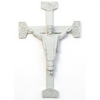 Christ the King Statue - 36-inch — Antique White finish