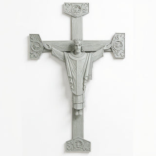 Christ the King Statue - 36-inch — Limestone finish