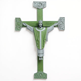 Christ the King Statue - 36-inch — Mossy Green finish