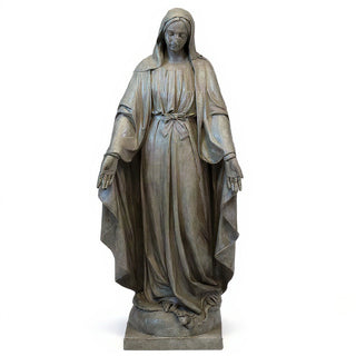 Our Lady of Grace Statue - 60-inch — Limestone finish