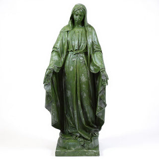 Our Lady of Grace Statue - 60-inch — Mossy Green finish