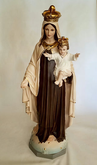 OUR LADY OF MT. CARMEL 5' Statue - 60-inch - Realistic Color - Hand-Painted
