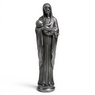 Our Lady of Providence Statue - 60-inch — Aged Silver finish