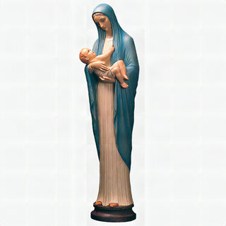 Five-foot hand-painted fiberglass resin statue of Our Lady of Providence in realistic color