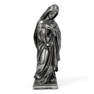 Blessed Mother Statue - 72-inch — Antique Silver finish