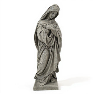 Blessed Mother Statue - 72-inch — Limestone finish