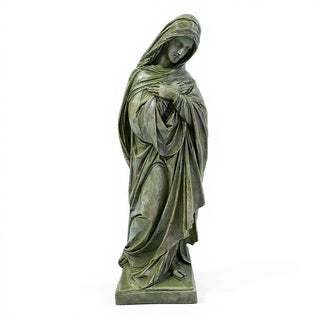 Blessed Mother Statue - 72-inch — Mossy Green finish
