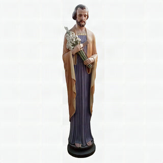St. Joseph 5' (thin) Statue - 60-inch - Realistic Color - Hand-Painted