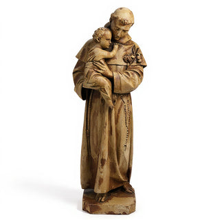 Saint Anthony of Padua with the Christ Child Statue - 67-inch — Gothic Stone finish