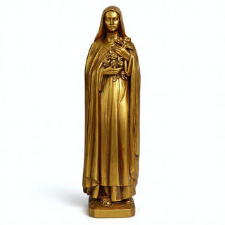 Saint Therese of Lisieux Statue - 59-inch — Antique Gold finish