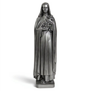 Saint Therese of Lisieux Statue - 59-inch — Aged Silver finish