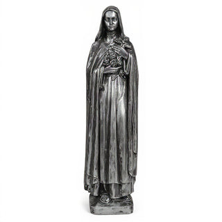 Saint Therese of Lisieux Statue - 59-inch — Antique Silver finish