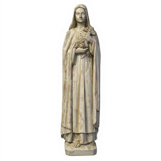 Saint Therese of Lisieux Statue - 59-inch — Antique White finish