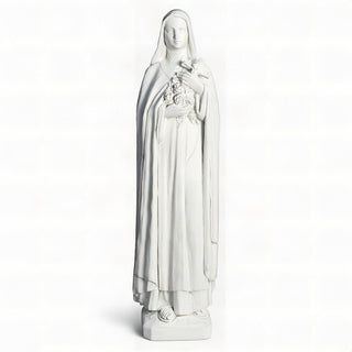 Saint Therese of Lisieux Statue - 59-inch — Flat White finish