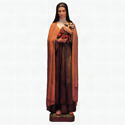 Saint Thérèse of Lisieux Statue - 59-inch - Realistic Color - Hand-Painted