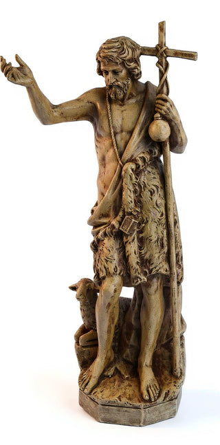 St. John the Baptist w/ (staff Statue - 60-inch