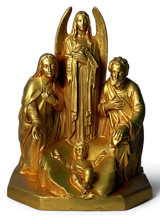 HOLY FAMILY W/ANGEL 38"-inch Statue - 38-inch