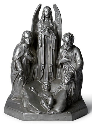 HOLY FAMILY W/ANGEL 38"-inch Statue - 38-inch