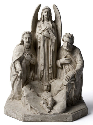HOLY FAMILY W/ANGEL 38"-inch Statue - 38-inch