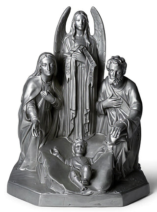 HOLY FAMILY W/ANGEL 38"-inch Statue - 38-inch