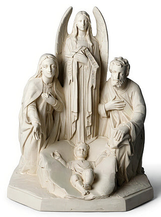 HOLY FAMILY W/ANGEL 38"-inch Statue - 38-inch