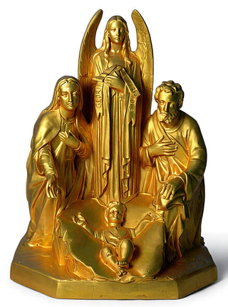 HOLY FAMILY W/ANGEL 38"-inch Statue - 38-inch