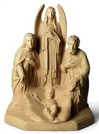 HOLY FAMILY W/ANGEL 38"-inch Statue - 38-inch