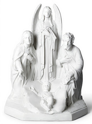 HOLY FAMILY W/ANGEL 38"-inch Statue - 38-inch