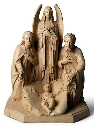 HOLY FAMILY W/ANGEL 38"-inch Statue - 38-inch