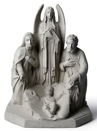 HOLY FAMILY W/ANGEL 38"-inch Statue - 38-inch
