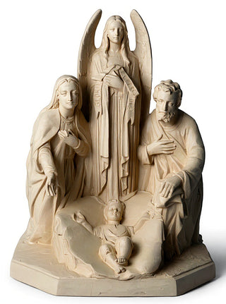 HOLY FAMILY W/ANGEL 38"-inch Statue - 38-inch
