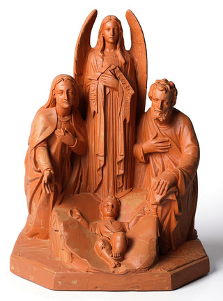 HOLY FAMILY W/ANGEL 38"-inch Statue - 38-inch