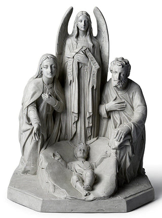 HOLY FAMILY W/ANGEL 38"-inch Statue - 38-inch