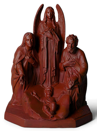 HOLY FAMILY W/ANGEL 38"-inch Statue - 38-inch