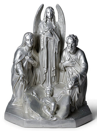 HOLY FAMILY W/ANGEL 38"-inch Statue - 38-inch