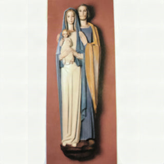 5-ft Holy Family Wall Unit Statue - 60-inch - Hand-Painted