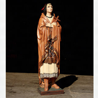 Blessed Kateri Tekawitha Statue - 60-inch - Realistic Color - Hand-Painted