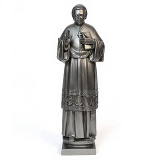 Saint John Neumann Statue - 48-inch — Aged Silver finish